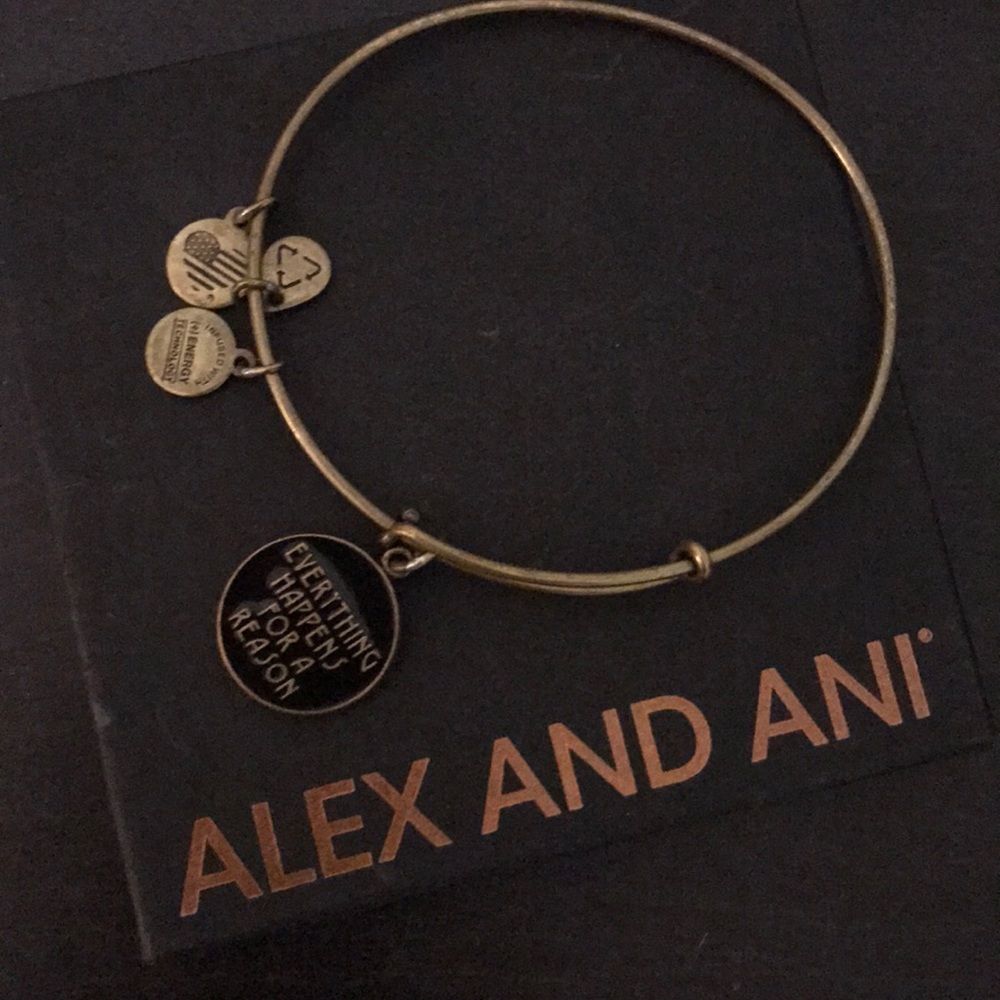 Alex and Ani Gold Everything Happens For A Reason